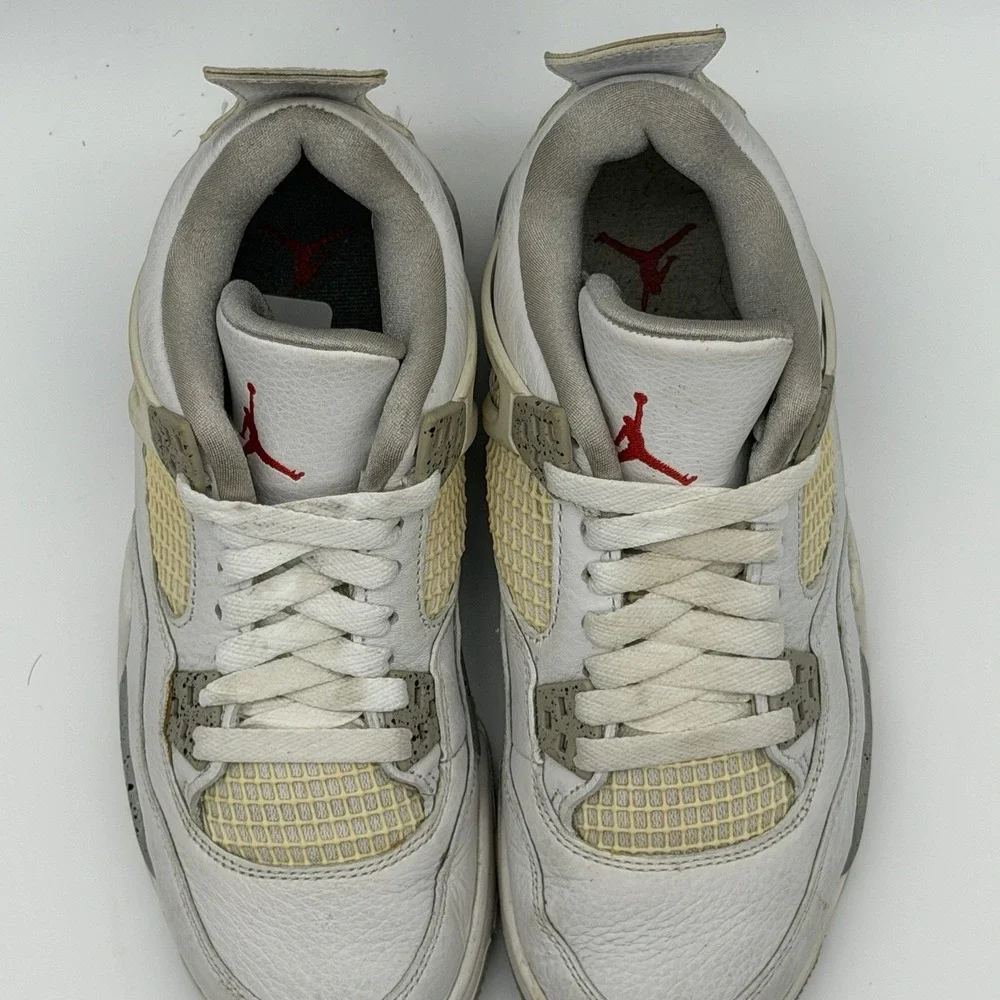 Jordan 4 Retro White Oreo Tech Grey DJ4699-100 Size 5Y Authenticated!! Fast Ship